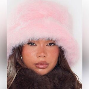 ShopEvelynne Pink Fluffy Hat